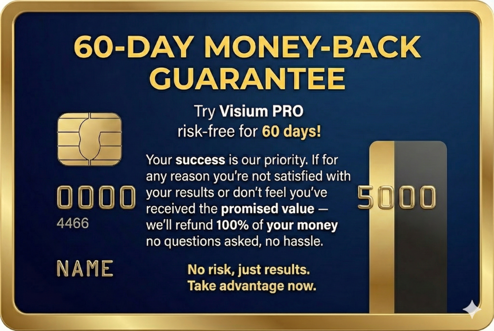 60 Days Money-Back Guarantee – Visium Pro